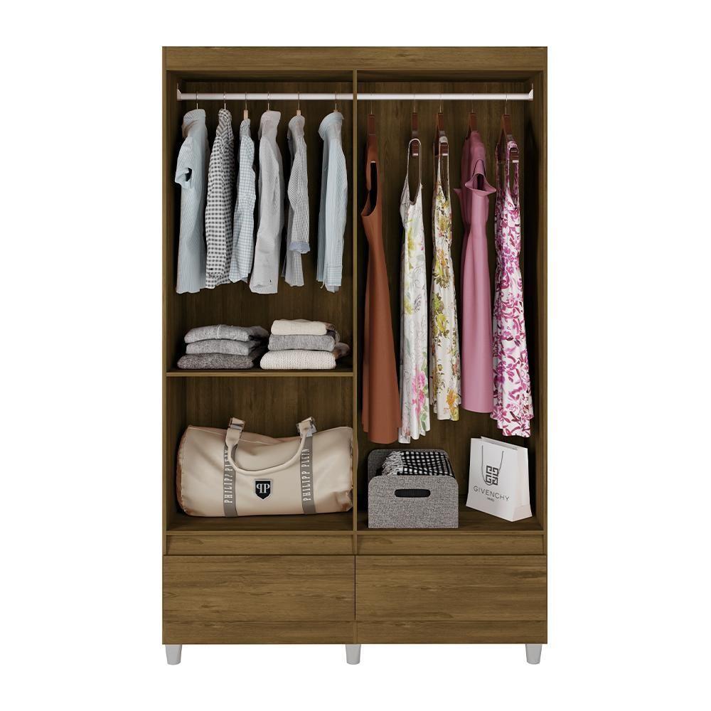 Miniatura Guarda-roupa Com 2 Gavetas Kawasaki Freijó