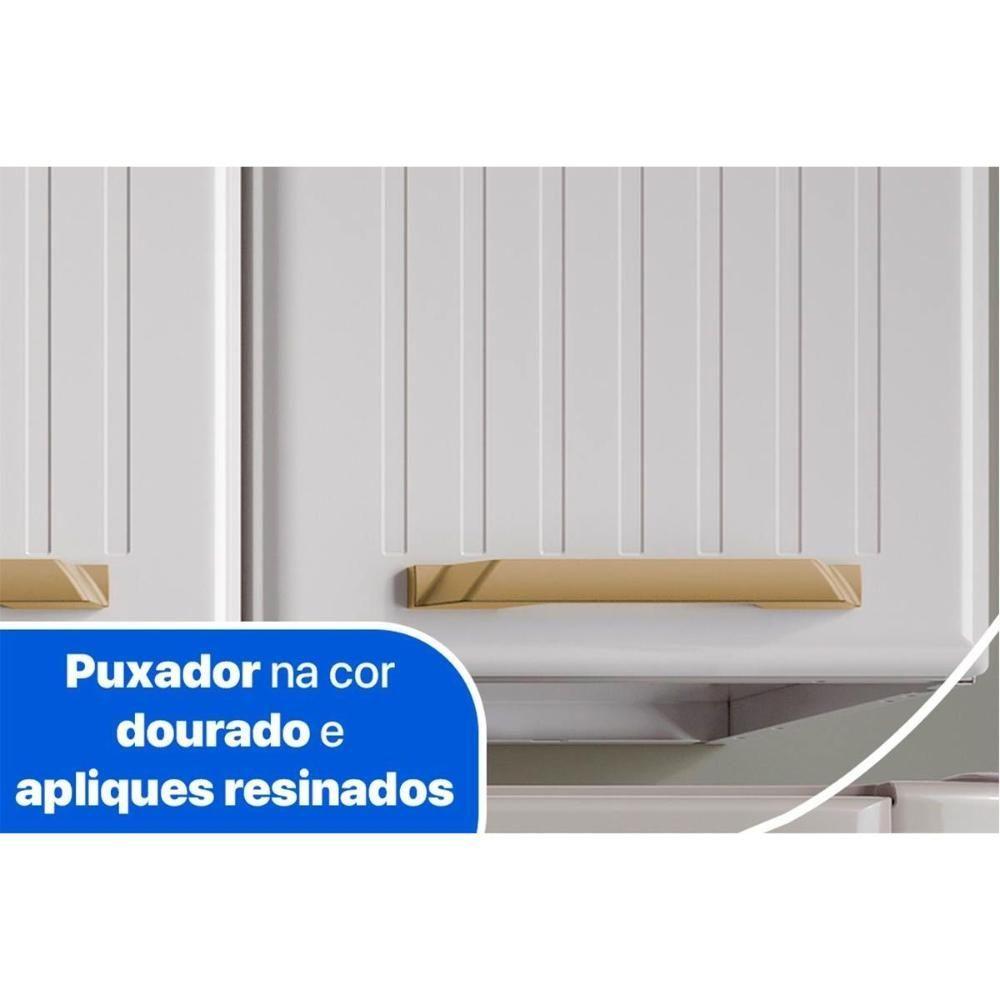 Miniatura Armário De Geladeira P- Cozinha Aéreo Diamante Aço C-2 Portas 70cm Branco - Telasul