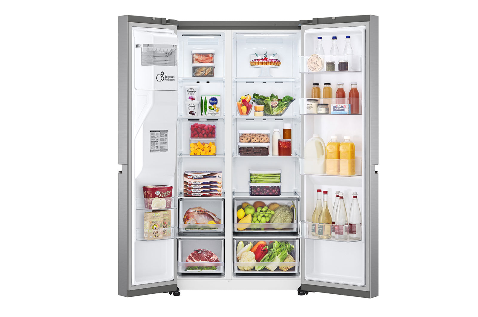 Geladeira Smart LG Side by Side UVnano™ 611 litros Motor Inverter GC-L257SLPL - 220v