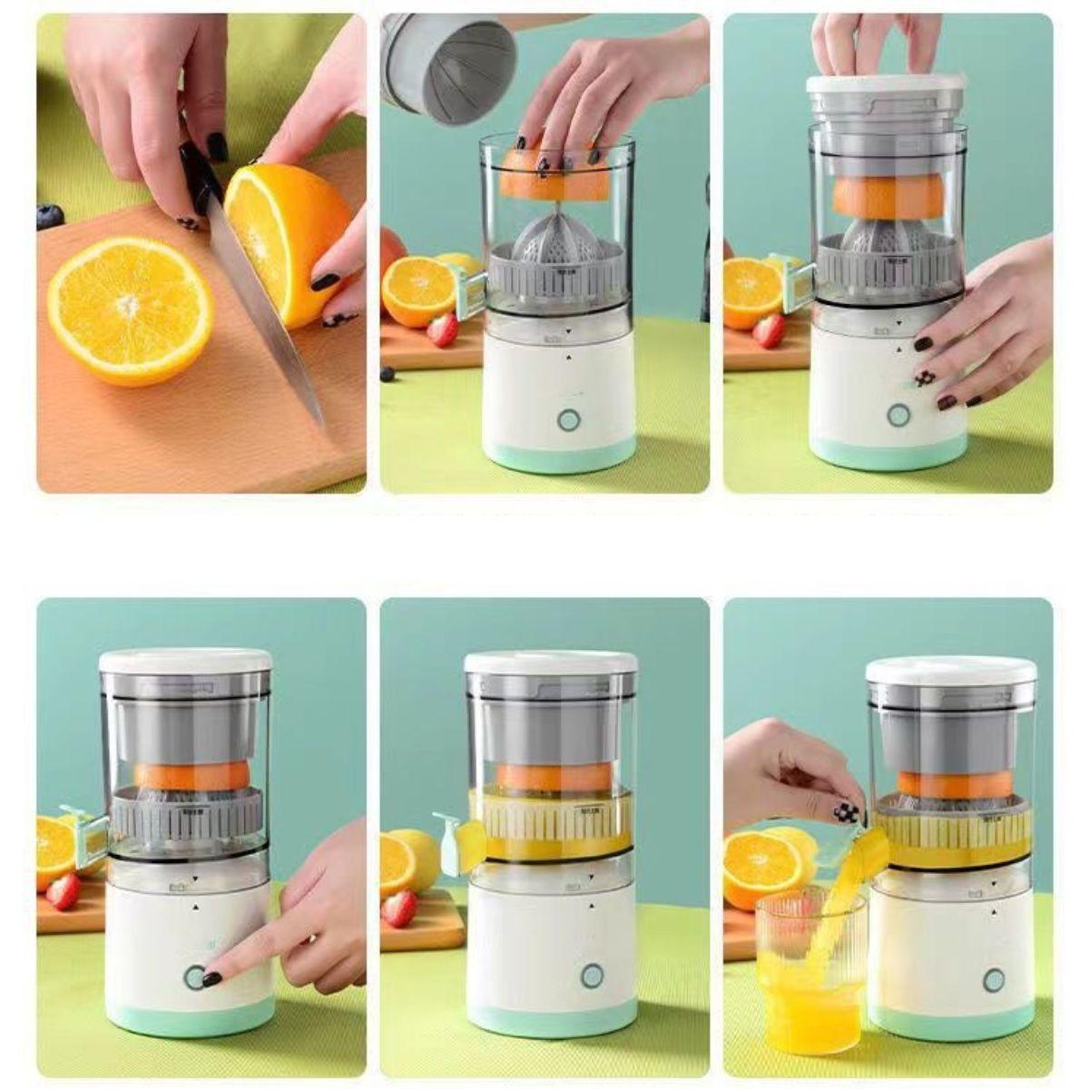 Espremedor Laranja Frutas Sem Fio Elétrico Portátil Bivolt