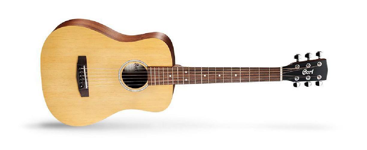 Miniatura Violão Eletroacústico Cort Ad Baby Mini Aço Com Bag