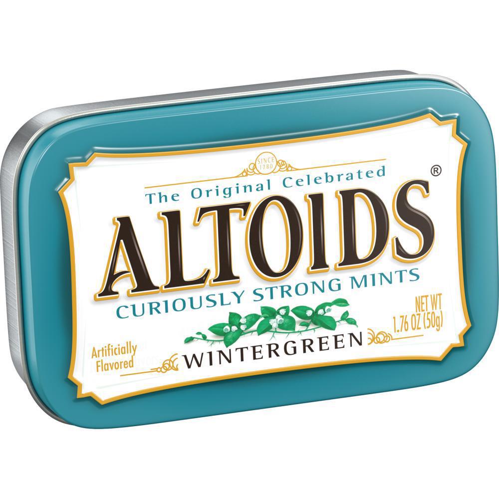Miniatura Pastilhas Altoids Wintergreen Sabor Hortelã Clássico 50G