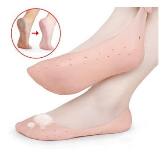 Miniatura Meias Silicone Gel Hidratante Protetora Para Os Pés