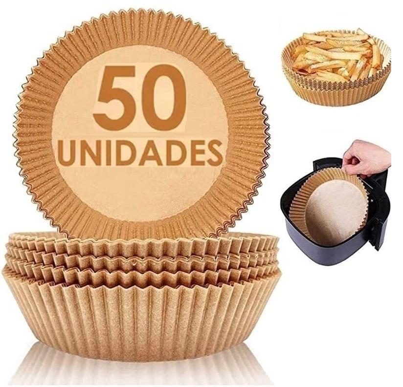 Kit 50 Formas Descartável Para Air Fryer Fritadeira Pratico