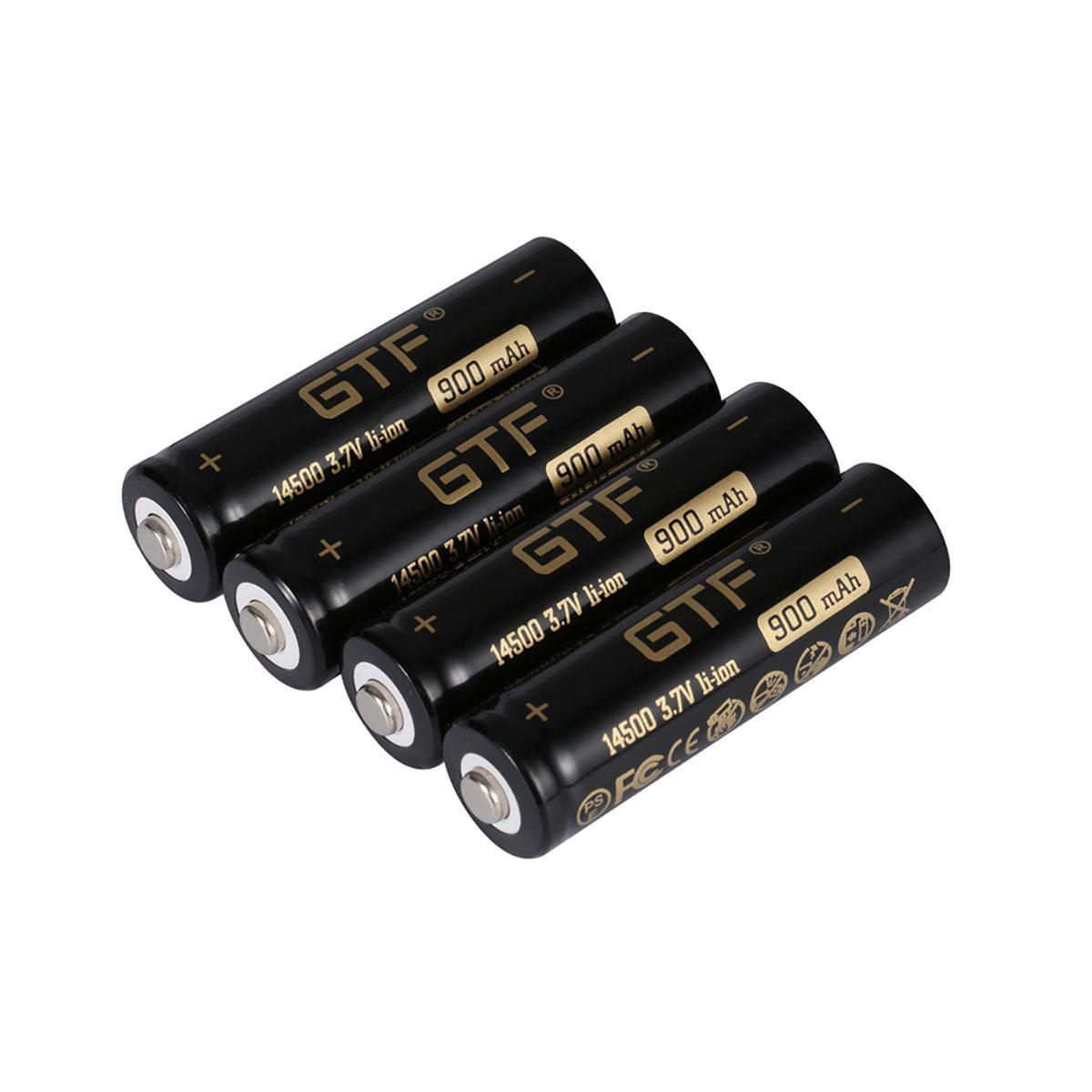 Miniatura 04 Baterias Li-Ion 14500 3.7 V 900 Mah Gtf