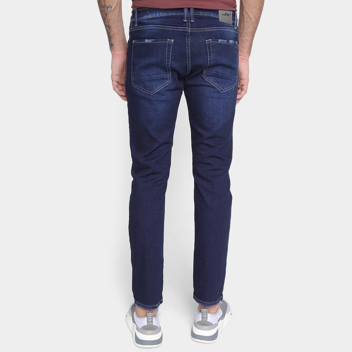 Miniatura Calça Jeans Slim Sawary Masculina Marinho - 38