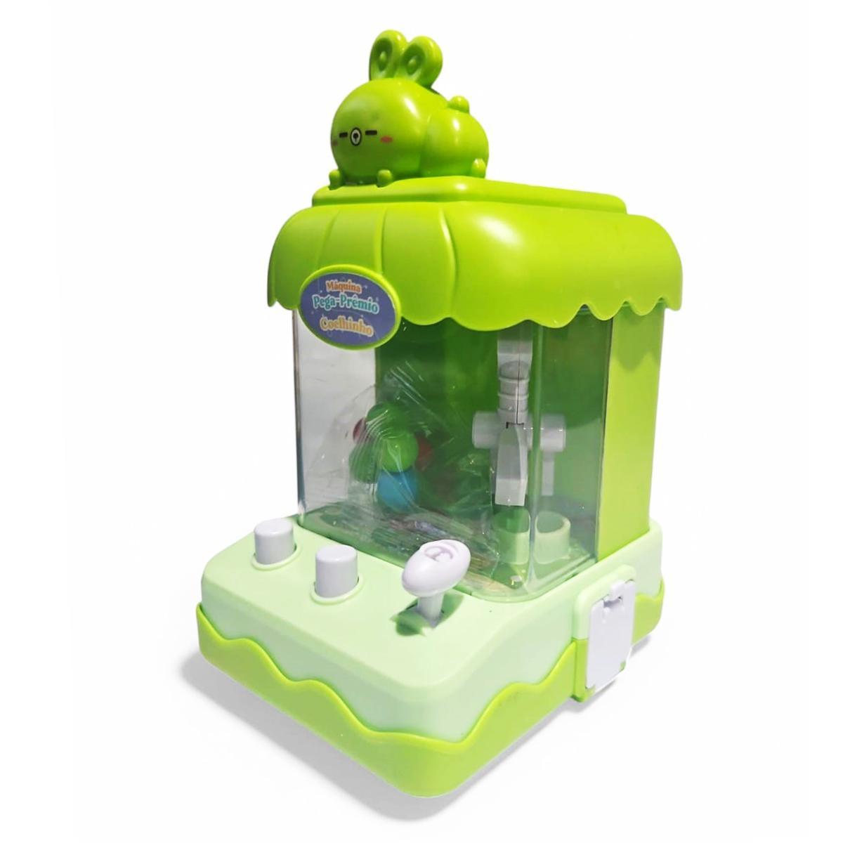 Miniatura Mini Máquina De Bola Pega Premio Jogo Com Garra Divertido Co