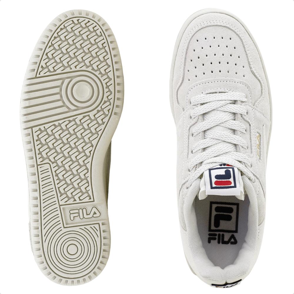 Miniatura Tênis Fila Acd Classic Se Masculino + 3 Pares de Meias Bege / Branco - 38