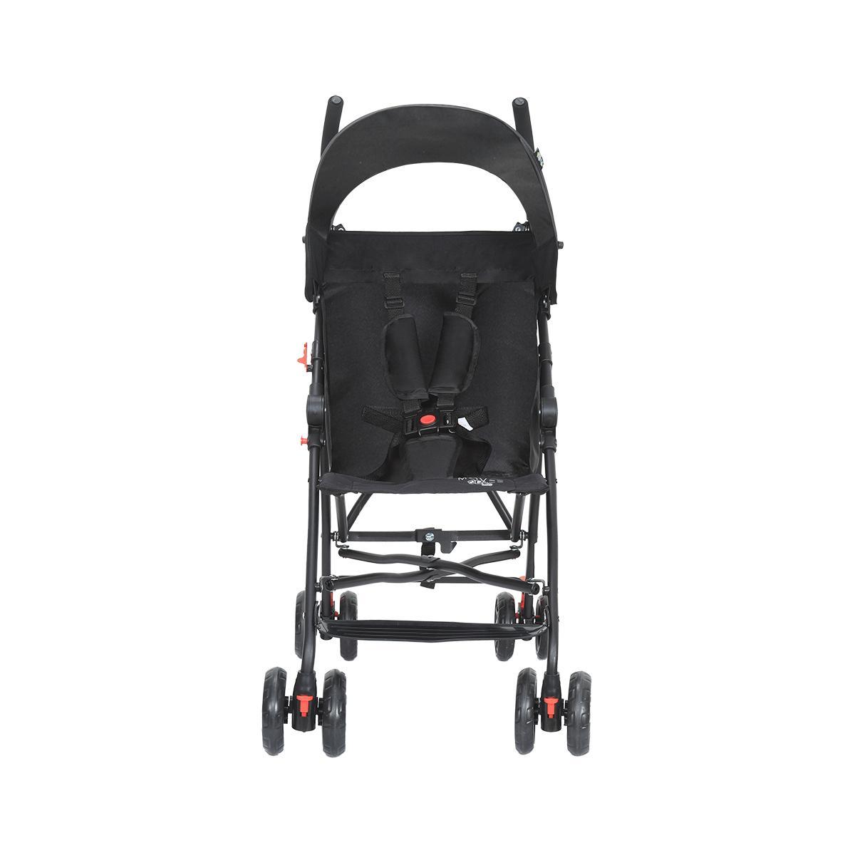 Miniatura Carrinho De Bebê Passeio Guarda Chuva Movee Maxi Baby Preto