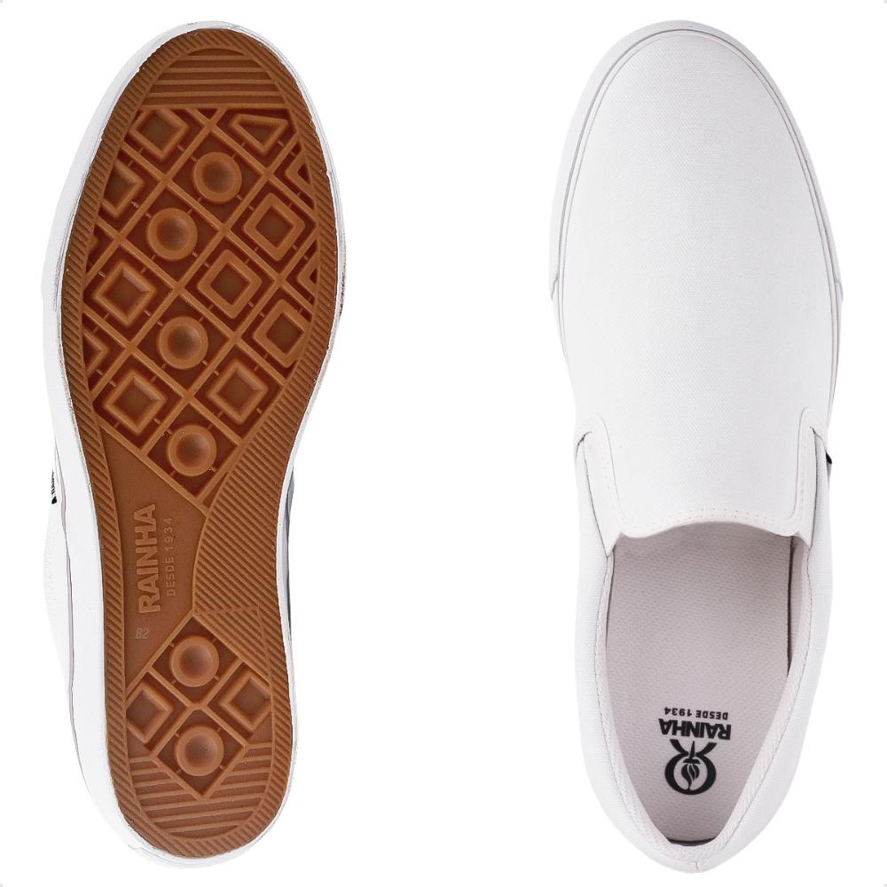 Miniatura Tênis Rainha Iate IV Calce Fácil Unissex Branco / Cinza - 38