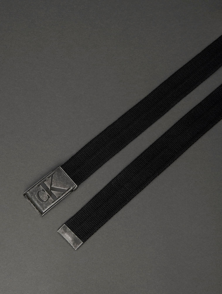 Miniatura Cinto Masculino Militar Cadarço Calvin Klein Jeans - Preto Cinto Masculino Militar Cadarço Calvin Klein Jeans Preto p