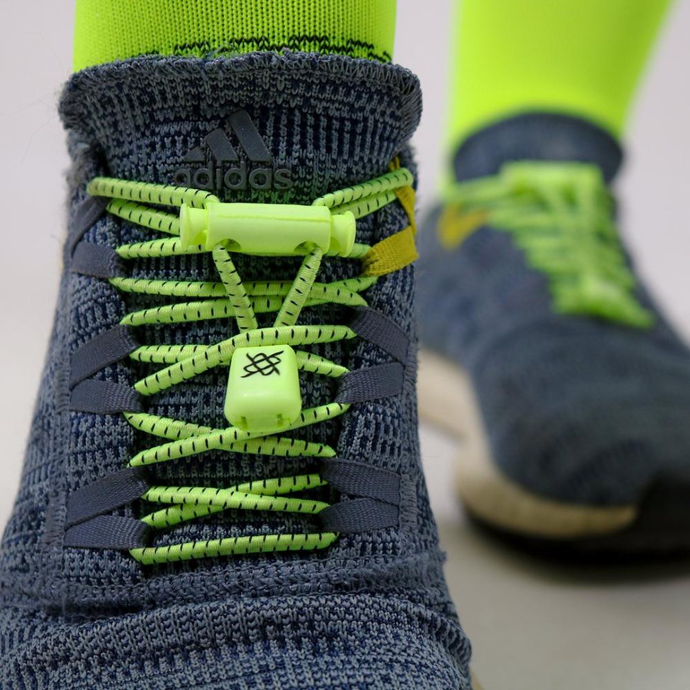 Miniatura Cadarco Elastico Hupi Laces Verde Neon Risca Preta VERDE NEON