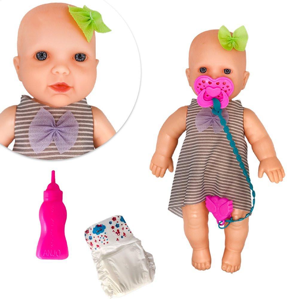 Miniatura Boneca Babidu Faz Xixi na Fralda - Brinquedo Educativo