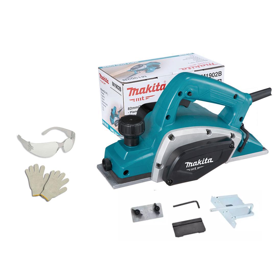 Miniatura Plaina Elétrica Manual Makita M1902B 82Mm 580W + Itens 110V