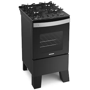 Miniatura Fogão Itatiaia 4 Bocas Itaglass Plus com Mesa de Vidro e Acendimento Automático - Preto