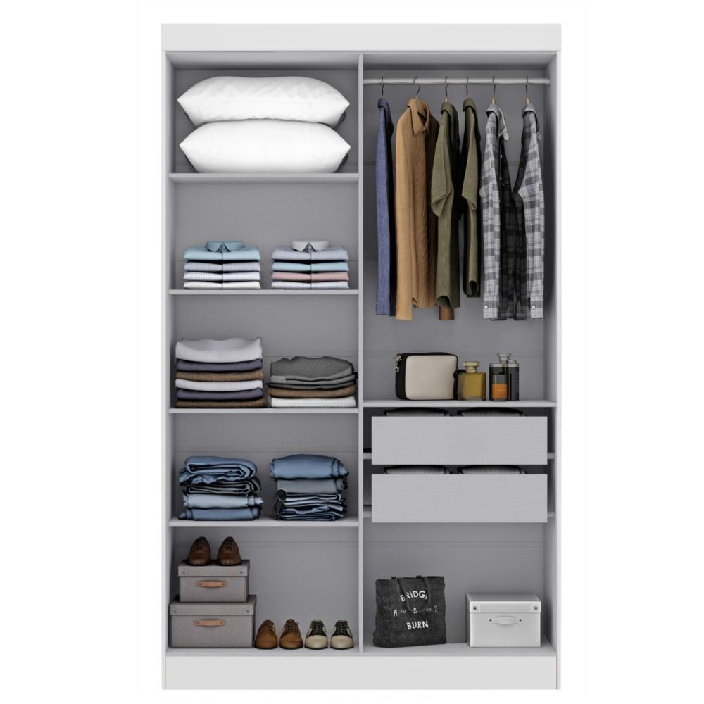 Miniatura Guarda Roupa 4 Portas Paris Espresso Móveis Branco