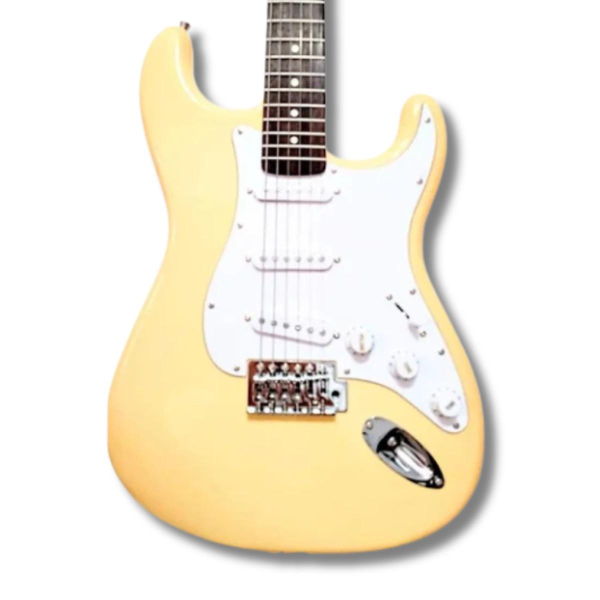 Miniatura Guitarra Strato Winner Wgs Creme Escudo Branco 16111