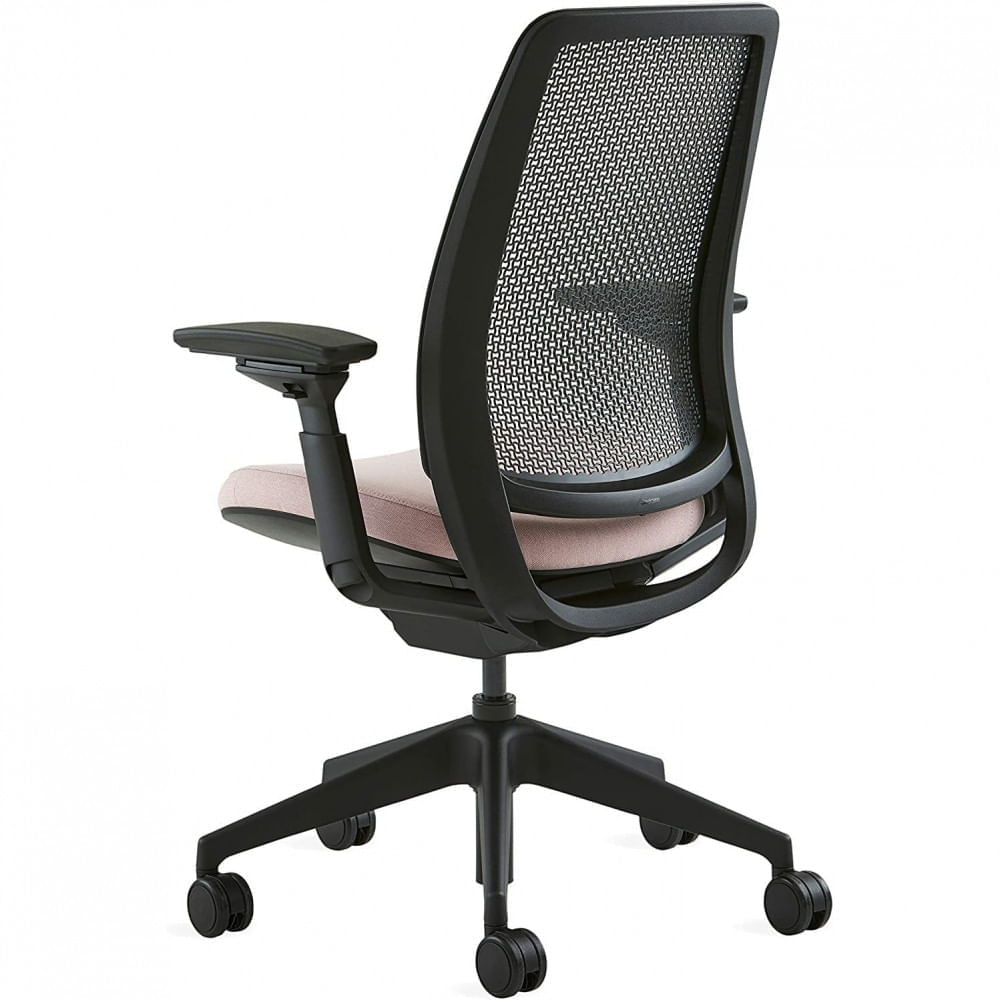 Miniatura Steelcase Cadeira de Escritório Ergonômica Giratória e Aj ustável Rosa