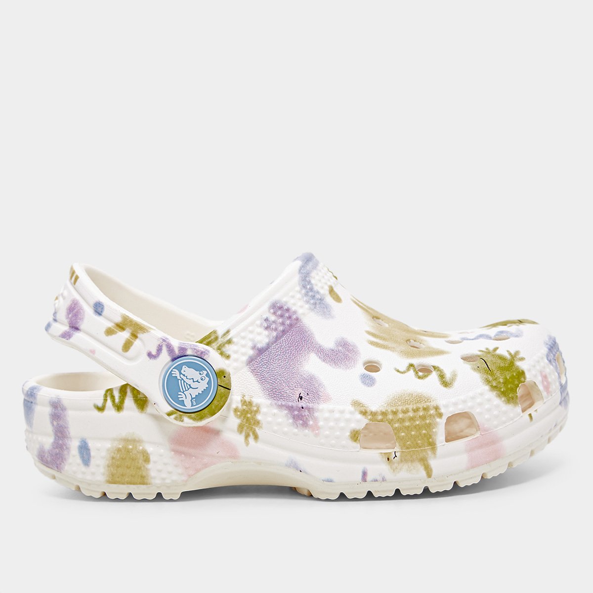 Miniatura Crocs Infantil Pastel Pets Clog K Menina Branco - 29