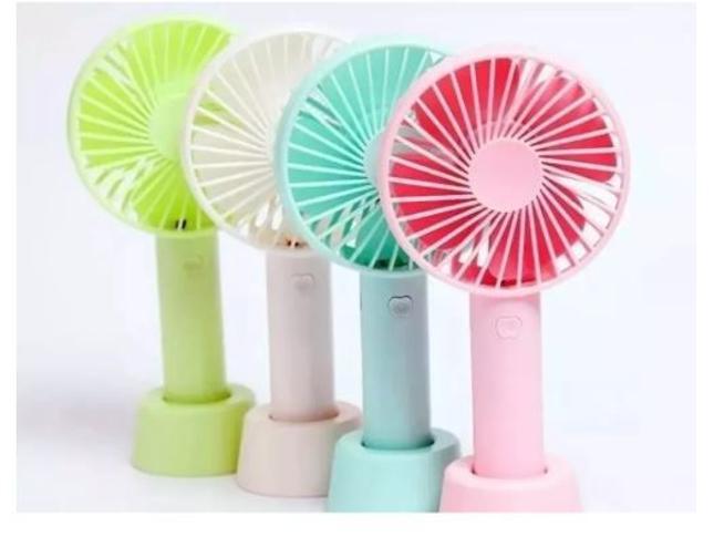 Miniatura Mini Ventilador Portátil Para Secar Bases Maquiagem E Outros