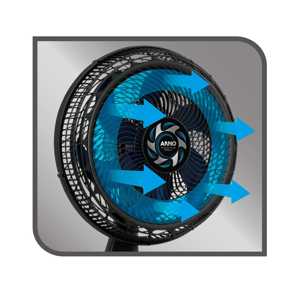 Ventilador de Mesa Arno 40cm Xtreme Force Breeze VB40 Preto - 110V