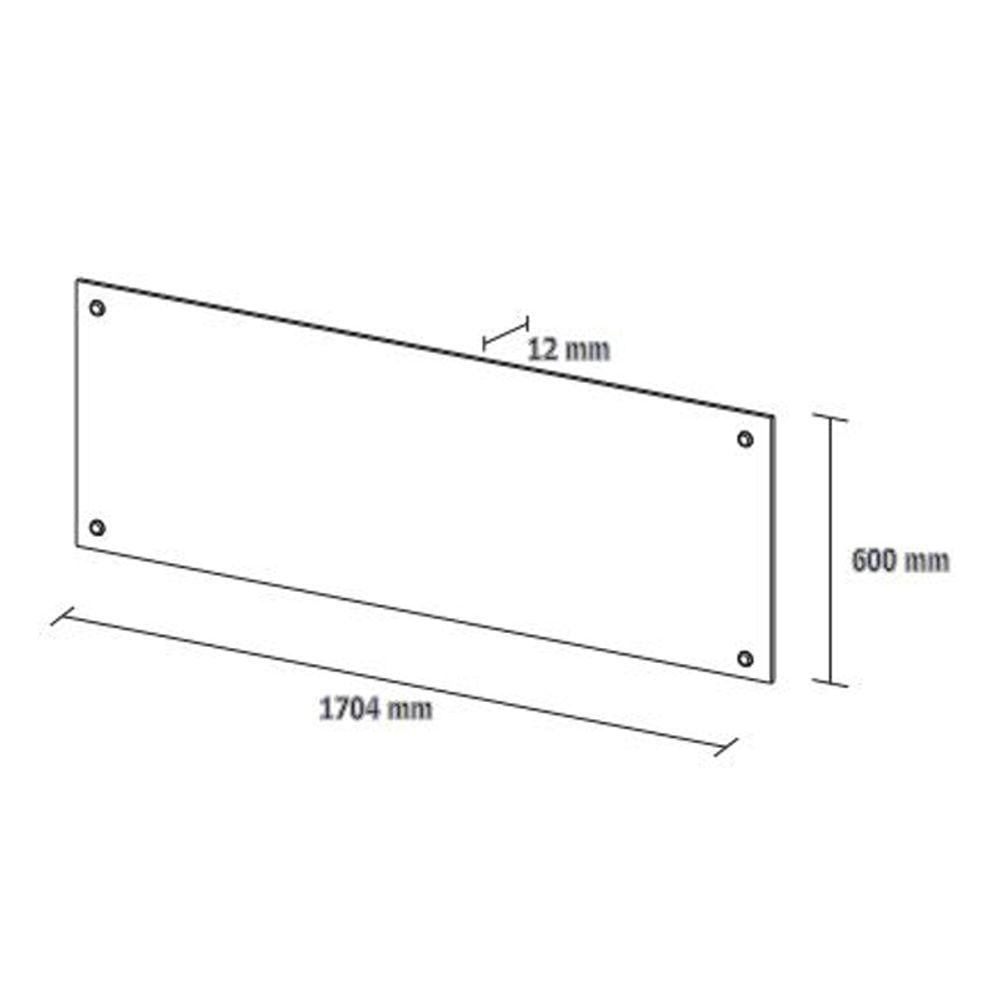 Miniatura Painel Cabeceira Casal 170cm Módena Branco 79000 Demóbile