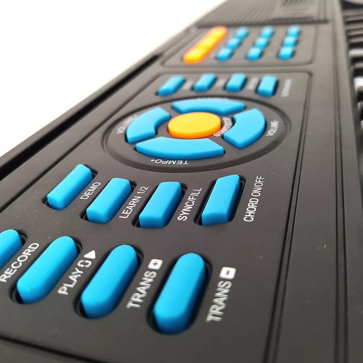 Teclado Musical Iniciantes 54 Teclas Com Microfone Music