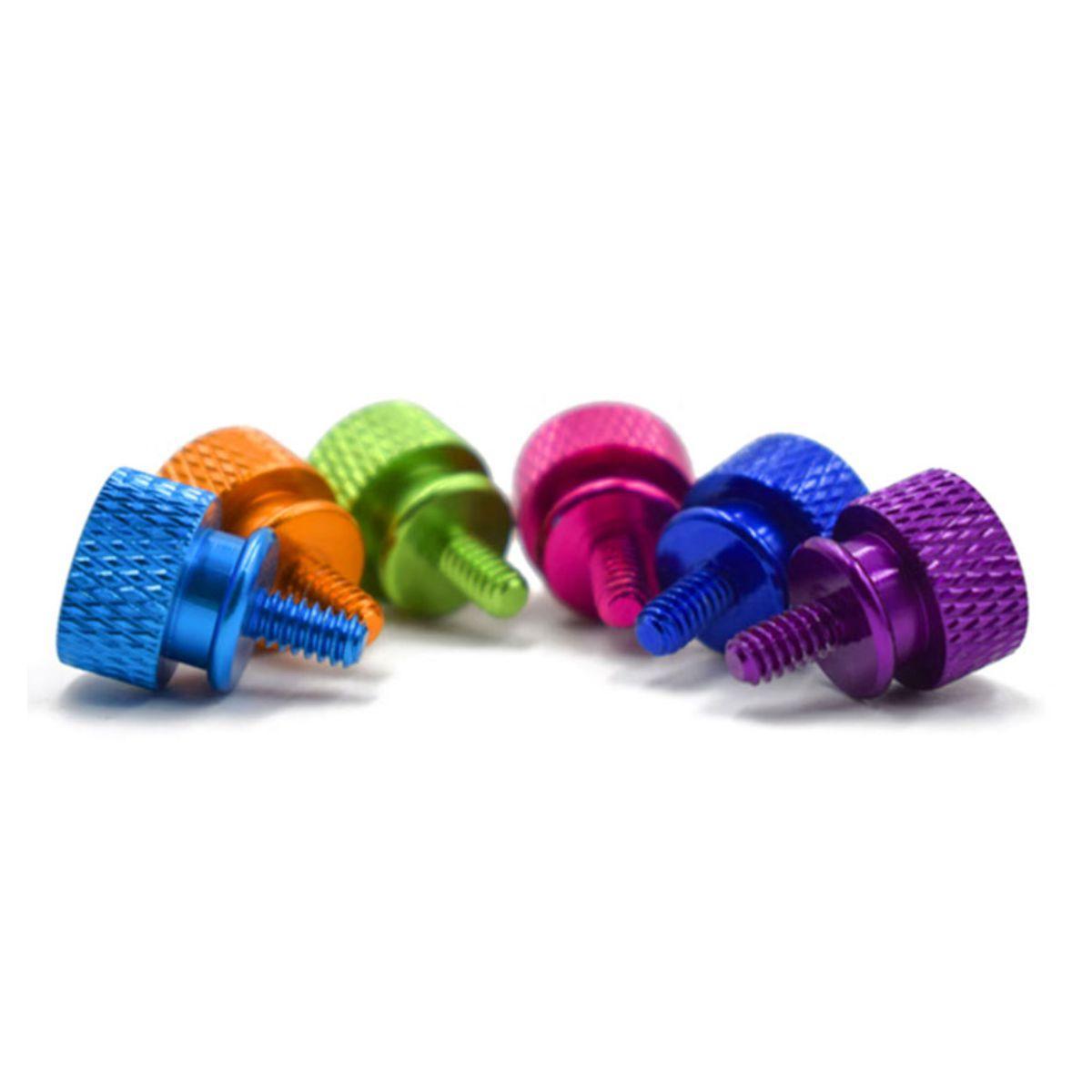 Kit 7X Parafuso Para Pc Gamer Colorido Gabinete Computador
