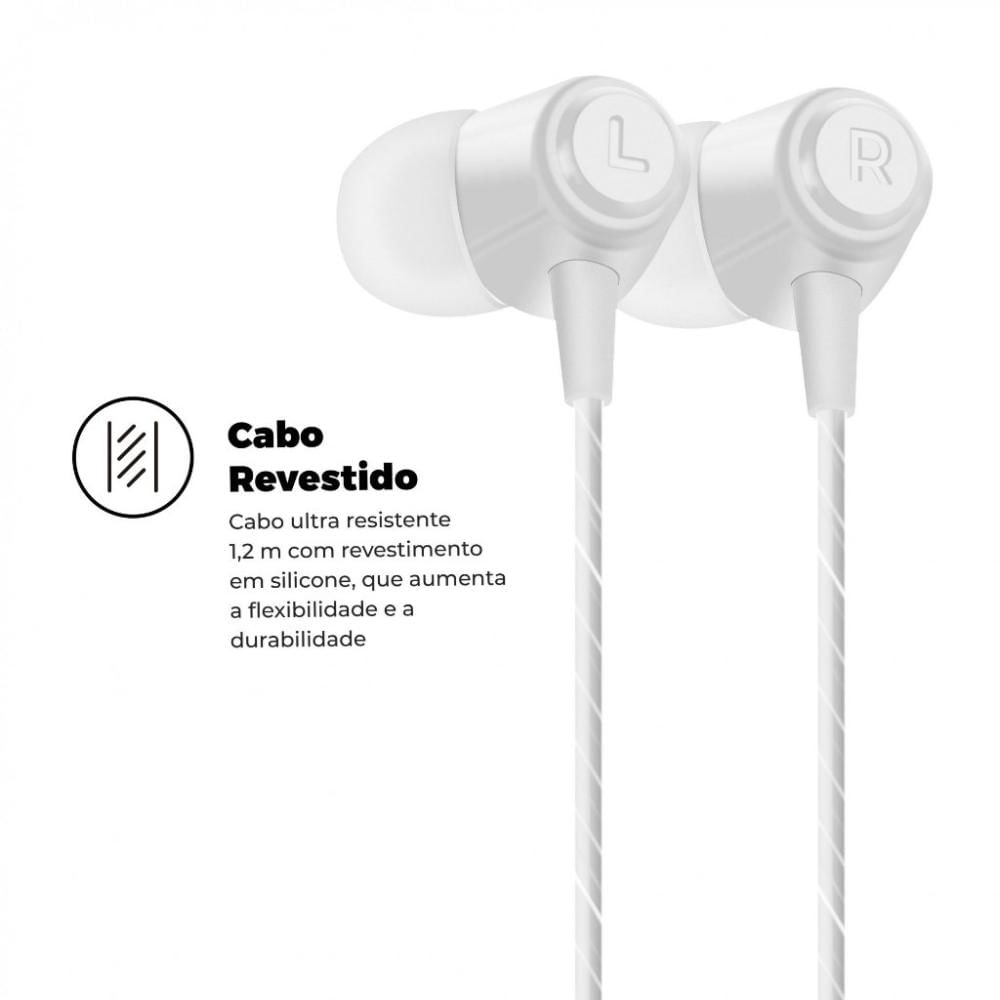 Miniatura Fone de ouvido Atomic  - Branco - Gshield