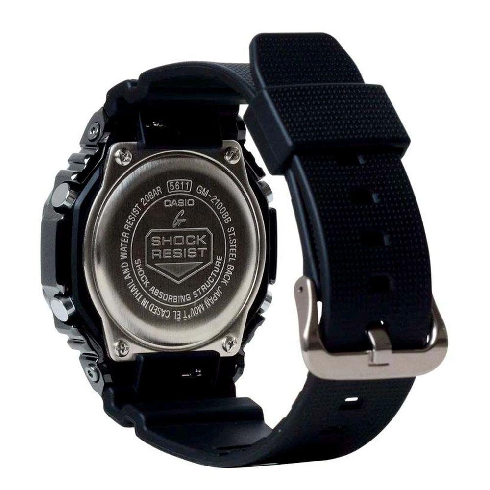Miniatura Relógio Casio G-shock Gm-2100bb-1adr Metal Covered
