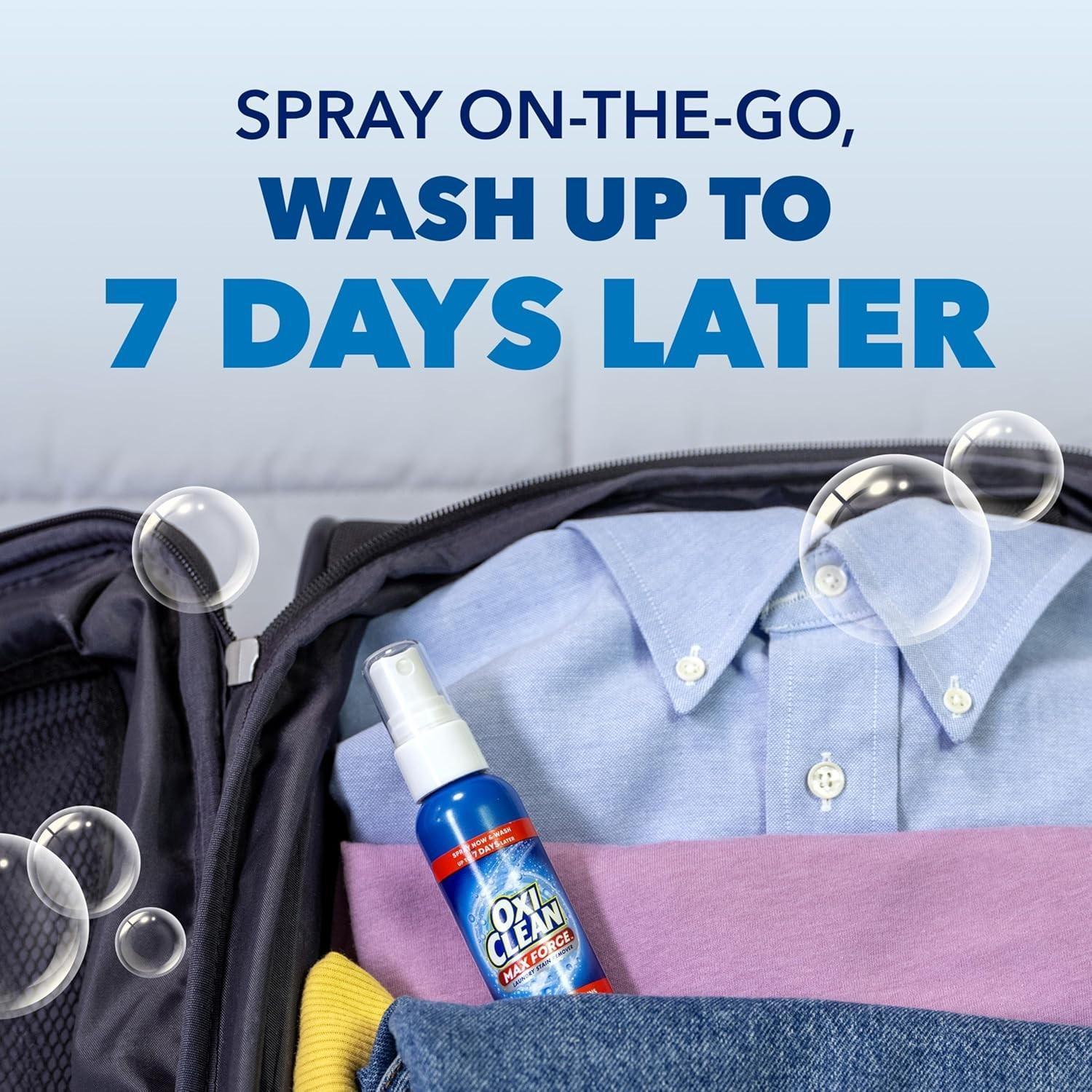Miniatura Oxiclean Max Force Spray Removedor De Manchas Roupas 59Ml