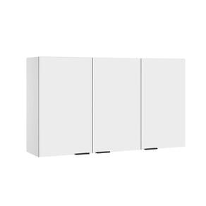 Cozinha Compacta Itatiaia Exclusive com 8 Portas, 3 Gavetas e 4 Prateleiras - 260cm de largura Branco/Castanho