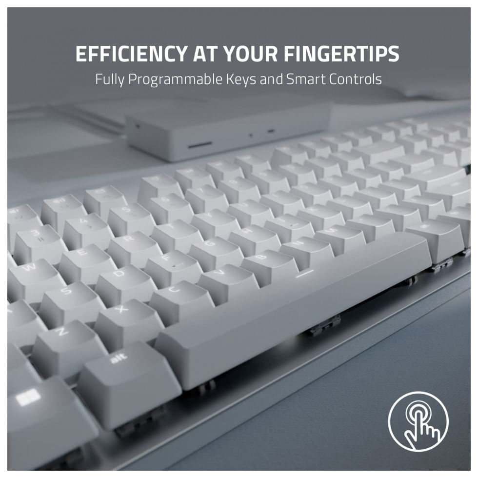 Razer Teclado Ergonômico Dividido Sem Fio Recarregável Reduz a Tensão das Mãos com Teclas Totalmente Programáveis e Cont...