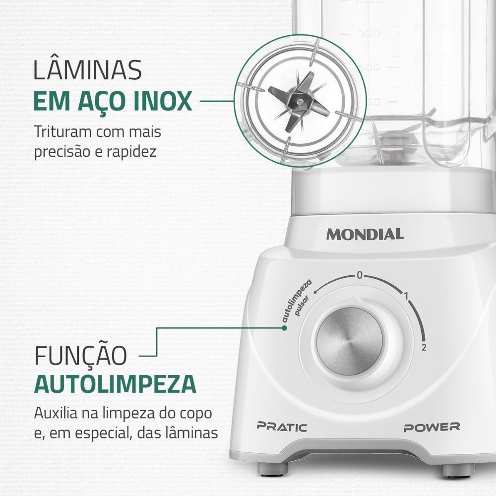 Miniatura Liquidificador Mondial Branco 110V L-97-W