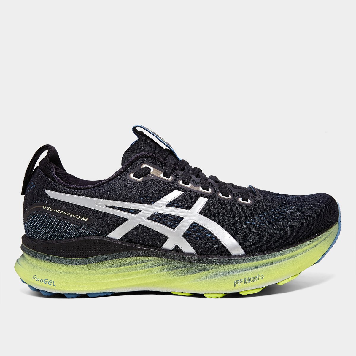 Miniatura Tênis Asics Gel Kayano 32 Luxe Feminino Preto+Amarelo - 34