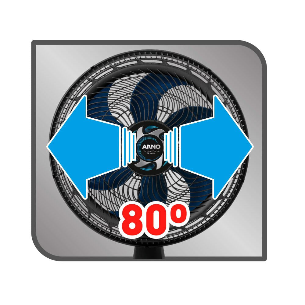 Ventilador de Mesa Arno 40cm Xtreme Force Breeze VB40 Preto - 110V