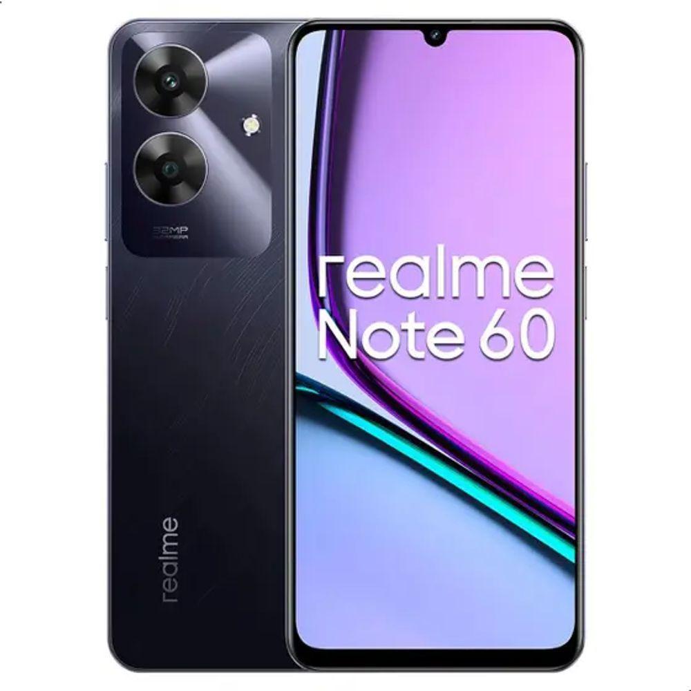 Miniatura Celular Realme Note 60 Dual Sim 128GB 4GB Ram Preto Black