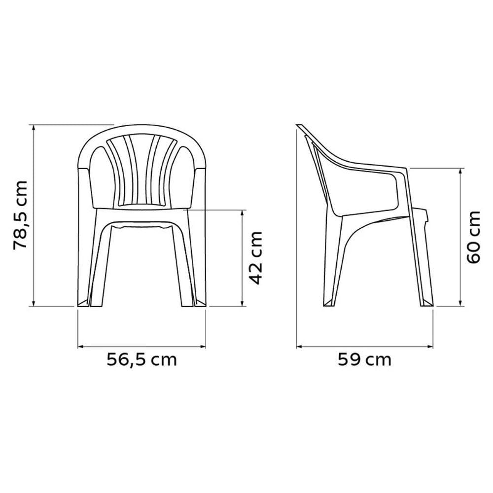 Miniatura Cadeira Pvc Tramontina Bertioga Ba 92207-010