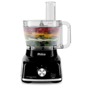 Multiprocessador de Alimentos Philco PMP1600P 9 em 1 com 2 Velocidades + Pulsar 1700W – Preto 110V