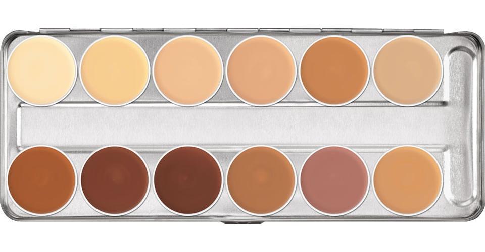 Miniatura Kryolan Corretivo Dermacolor Paleta Brasil 12 Cores