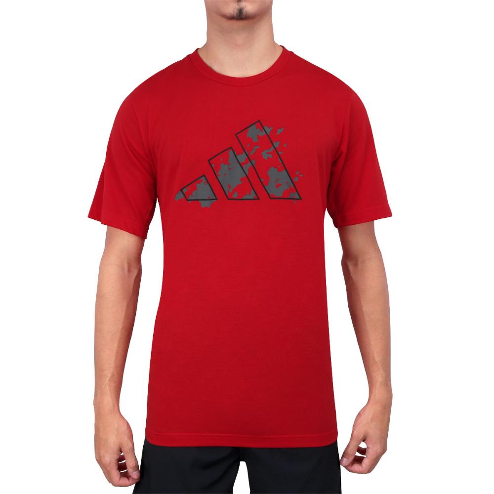 Miniatura Camiseta Adidas Logo Gráfica Essentials Seasonal Vermelha GGG