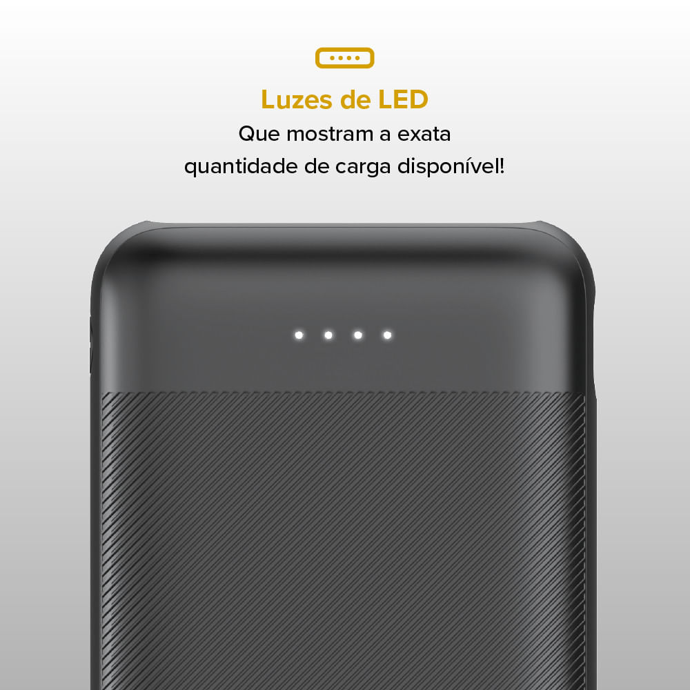 Carregador Portátil Power Bank 20000 mAh 12 W Smart Charge i2GO