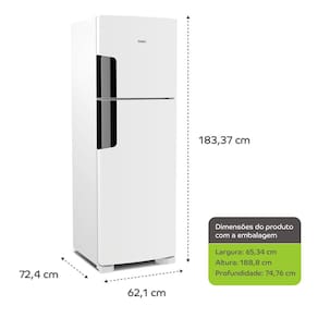 Geladeira Consul CRM44MB Duplex Inverter 377L Frost Free Branca 110V