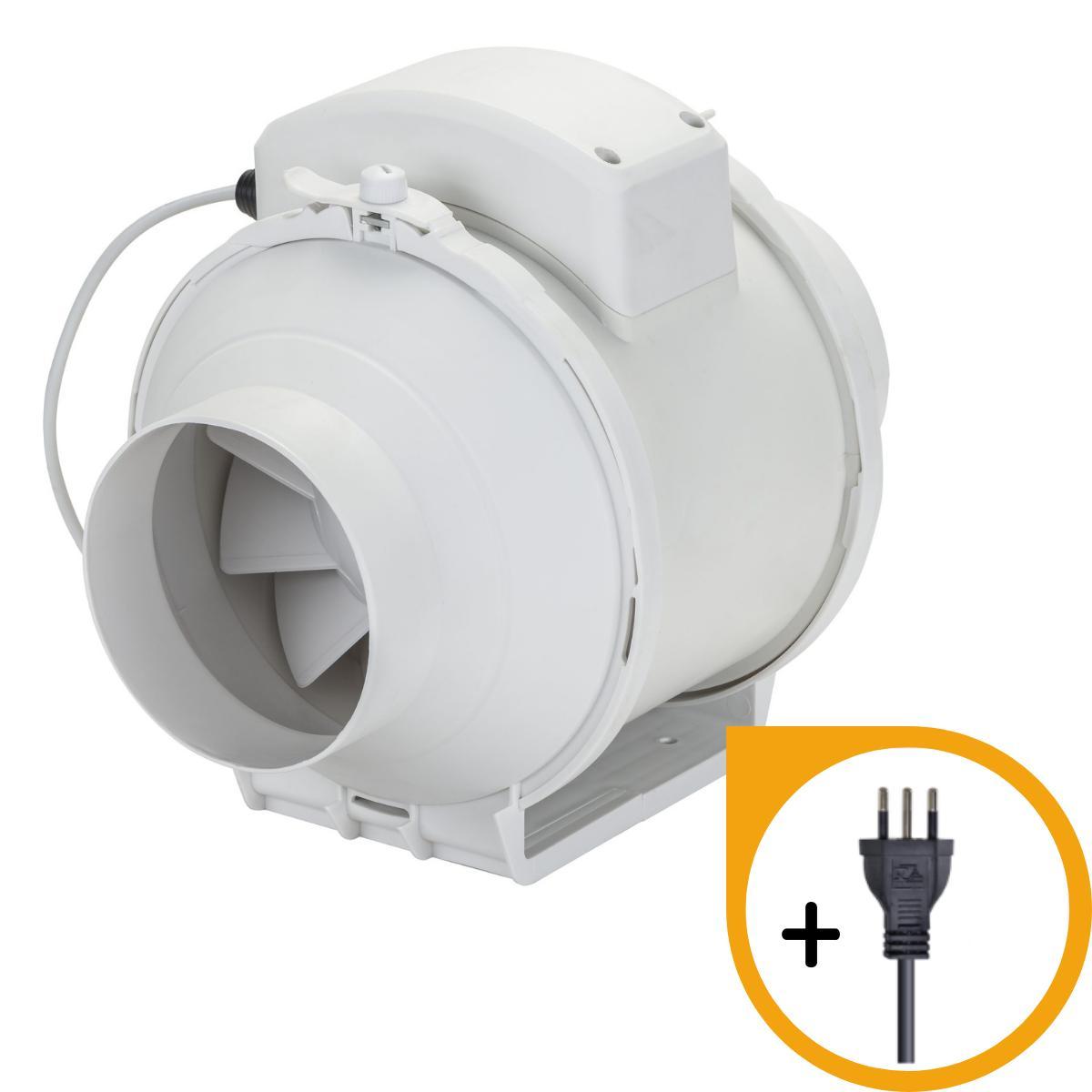 Miniatura Exaustor Axial In-Line Ventisol 100mm 110v - Renovação de Ar