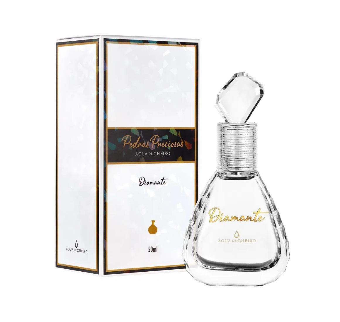 Miniatura Perfume Diamante Pedras Preciosas Água De Cheiro 50Ml