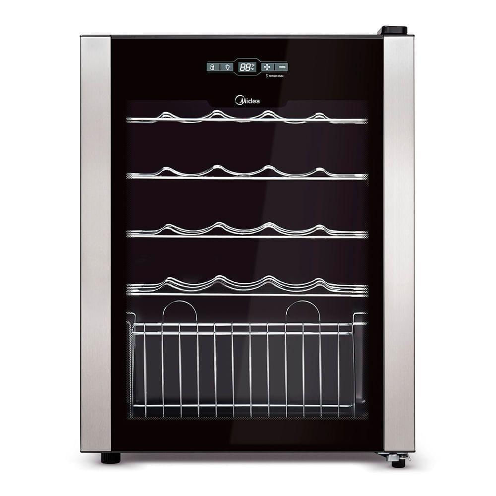 Adega Climatizada De Vinhos 24 Garrafas Midea Wbb241 - 127v