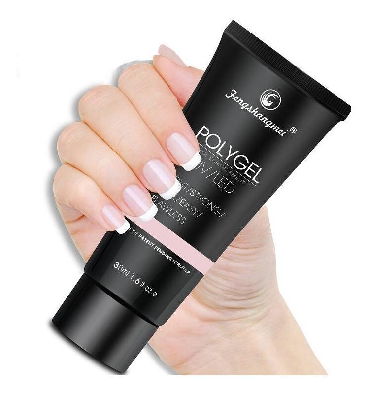 Miniatura Kit Unhas Gel Poligel Polygel Unhas Molde F1 Acrilico rosa - Rosa - 14