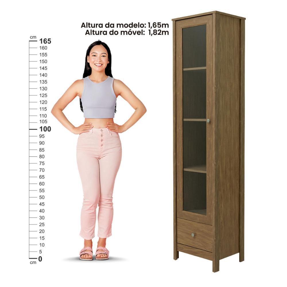 Miniatura Cristaleira + Aparador Buffet Ditália E-962-r-626 Cor:diamond Diamond