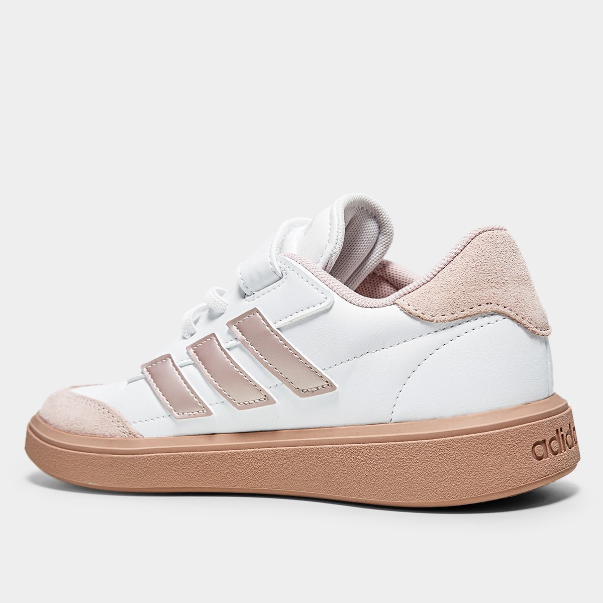 Miniatura Tênis Infantil Adidas Courtblock ID65 Branco - 26