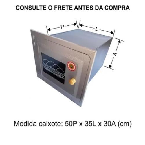 Miniatura Forno De Fogão A Lenha Embutir Com Frente De Vidro Aço Nº 3